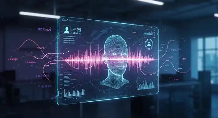 生成AIが電話応対をしているイメージ図